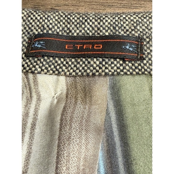 Etro Milano Men’s Briseide Blazer Jacket Brown Angora Cashmere Lana Sz 50 - Picture 8 of 14